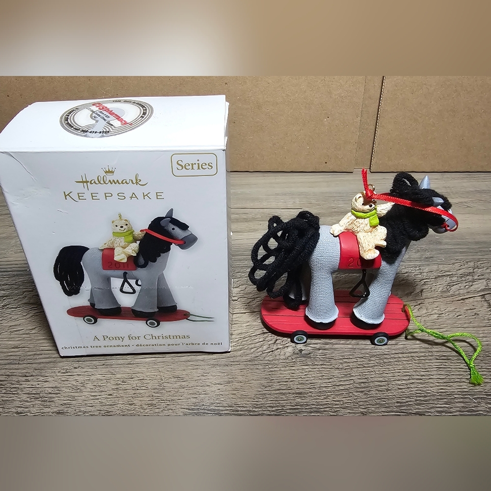 A‎ Pony For Christmas Hallmark Ornament  14th in Series 2011